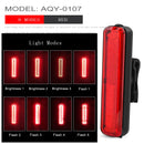Bicycle waterproof taillight riding taillight LED USB rechargeable mountain bike bicycle light taillight helmet light multi-mode