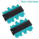 Onnfang, 2 unidades por paquete, duplicador de calibre de copia, plantilla de escala de contorno, herramientas de marcado de madera, regla de medición de azulejos, herramientas de carpintería