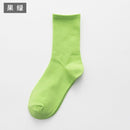 Socks Spring and Autumn ins pure cotton women&