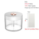 Humidificador de aire portátil inalámbrico 2000mAh Usb recargable humidificadores eléctricos difusor Cool Mist Maker lámpara de noche para el hogar