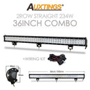 Auxtings 12 '' 22 '' 20 pulgadas 12V 24V todoterreno barra de luz led Spot Flood Combo 20 '' 126W luz de trabajo led para Jeep Car 4WD Truck SUV ATV