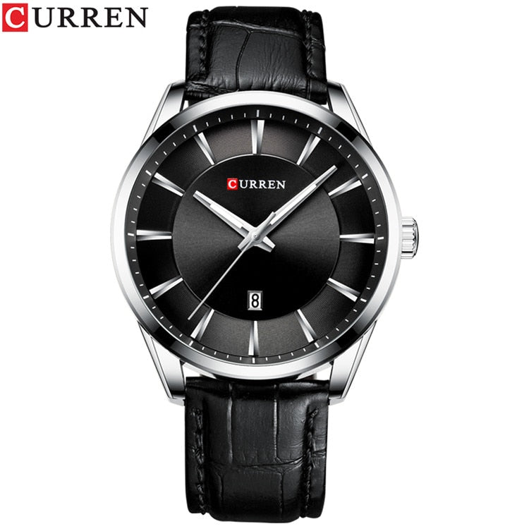 CURREN Neue Quarzuhren für Männer Lederband Männliche Armbanduhren Top Luxusmarke Business Herrenuhr Reloj Hombres