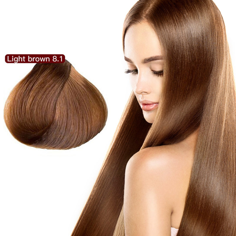 500ml Essence Black Hair Dye Shampoo Covering Hair Permanent Hair Color Dye Shampoo Natural Argan Oil Essence Instant