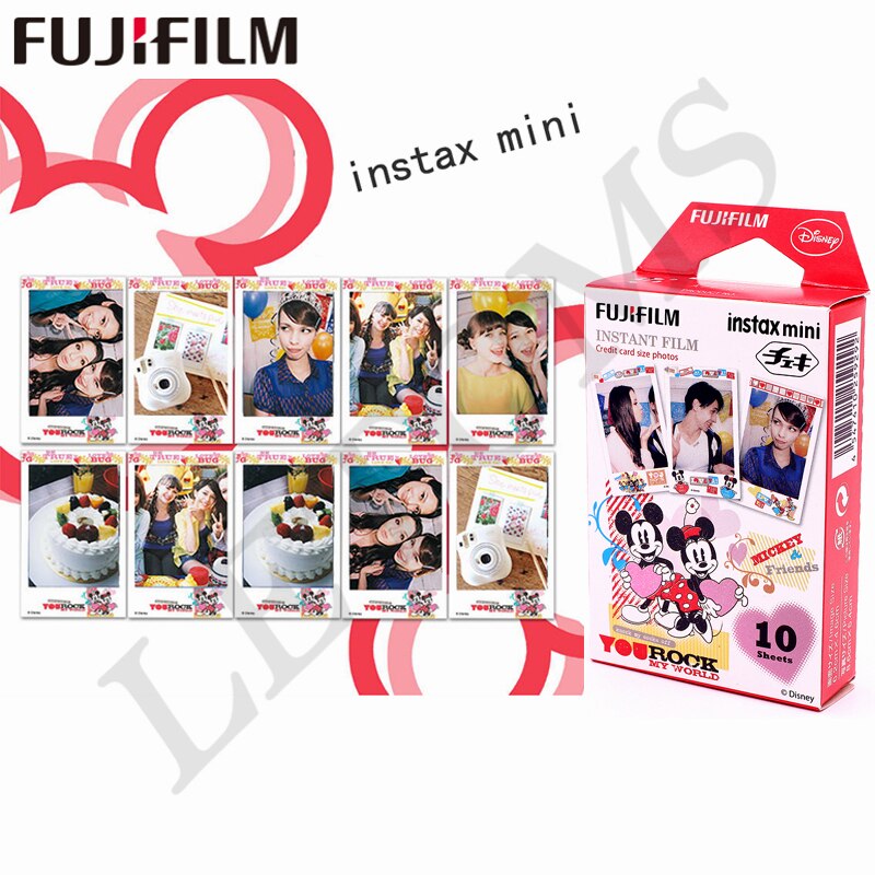 Fujifilm Instax Mini Film Optionaler Fotorahmen 10–100 Blatt Fotopapier für Instax Mini 9 8 11 Instant Mini 70 90 Filmkamera