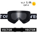 OTG Ski Goggles Snowboard Mask For Men Women Skiing Eyewear UV400 Snow Protection Over Glasses Adult Double Anti-Fog Cylindrical