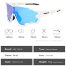 ACEXPNM Polarized Mountain Bike Cycling Glasses Outdoor Sports Cycling Goggles UV400 4 Lens Cycling Eyewear Men Women Sunglasses