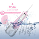 Irrigador bucal USB Recargable Flosser de agua Chorro de agua dental portátil 350ML Tanque de agua Limpiador de dientes a prueba de agua