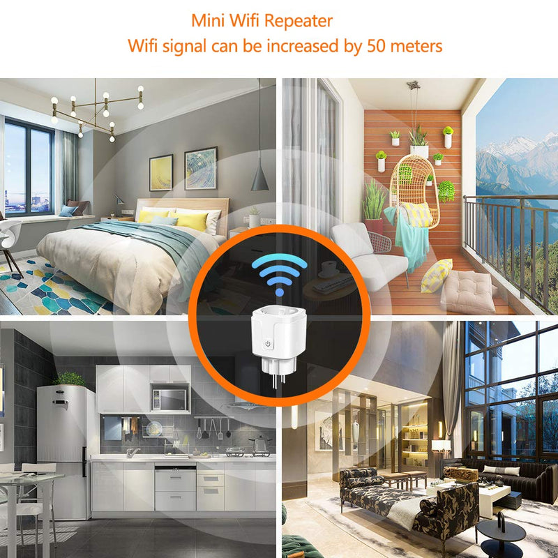 WIFI smart plug 16A EU WiFi Socket  With Timing APP Control,Compatible Alexa Google Home
