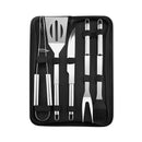 Stainless Steel BBQ Tools Set spatula fork tongs knife brush skewers Barbecue Grilling Utensil Camping Outdoor Cooking Tool Set