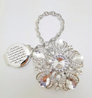 Big Diamond Curtain Tieback Home Decor Crystal Flower Curtain Holder Tensile Spring Steel Wire Belt Magnet Curtain Accessories