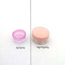 100 Uds 2g/3g/5g/10g/15g/20g tarros de plástico transparente vacíos para cosméticos contenedor de maquillaje botella de loción viales crema facial caja de Gel de muestra