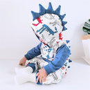 Cute 3D Dinosaur Baby Rompers Autumn Long Sleeve Newborn Baby Boy Girl Romper Playsuit Baby Clothes Hooded Cute Clothing 0-2Y