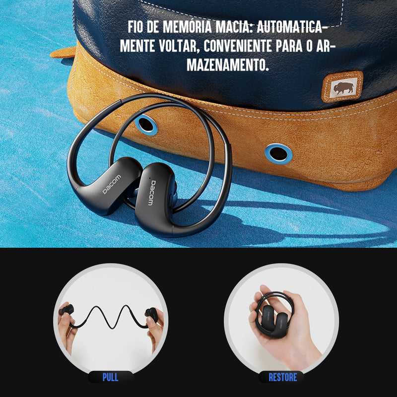 DACOM G93 Sports Bluetooth Headphones Bass IPX7 Waterproof Wireless Earphone Running Headset with Mic for iPhone Xiaomi Huawei