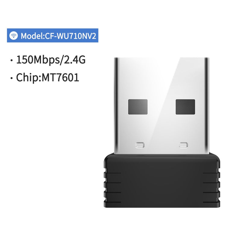 Mini USB Wifi Adapter 802.11b/g/n Antenna 150Mbps USB Wireless Receiver Dongle Network Card Laptop PC Lan Wifi Receive Emitter