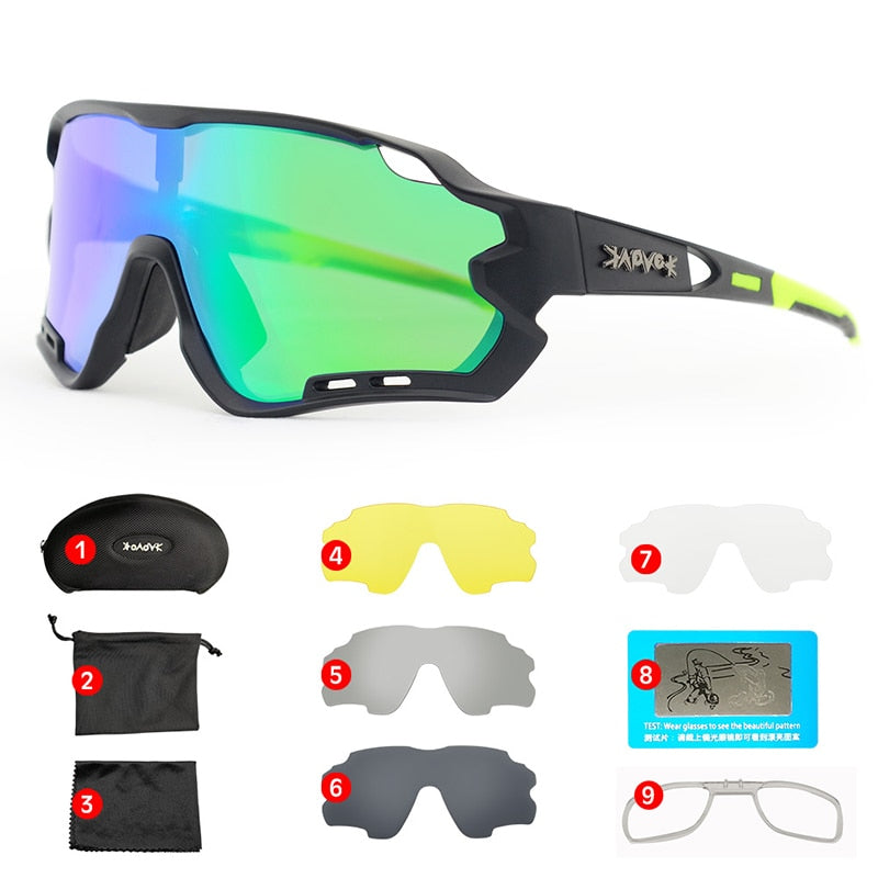 MTB Bike Eyewear Man Woman Cycling Sunglasses Uv400 Polarized Bicycle Glasses Sports Racing Riding Goggles Ciclismo 1 Lens