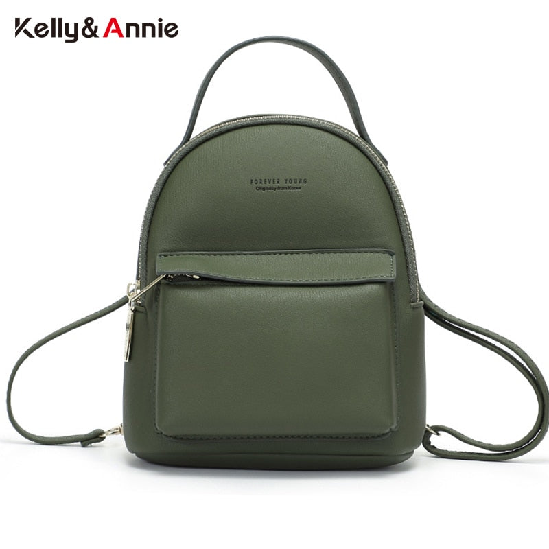 Fashion Women Backpack Soft Leather Small Backpacks Female Back Pack Ladies Shoulder Bag Satchel Mini Mochila Bagpack