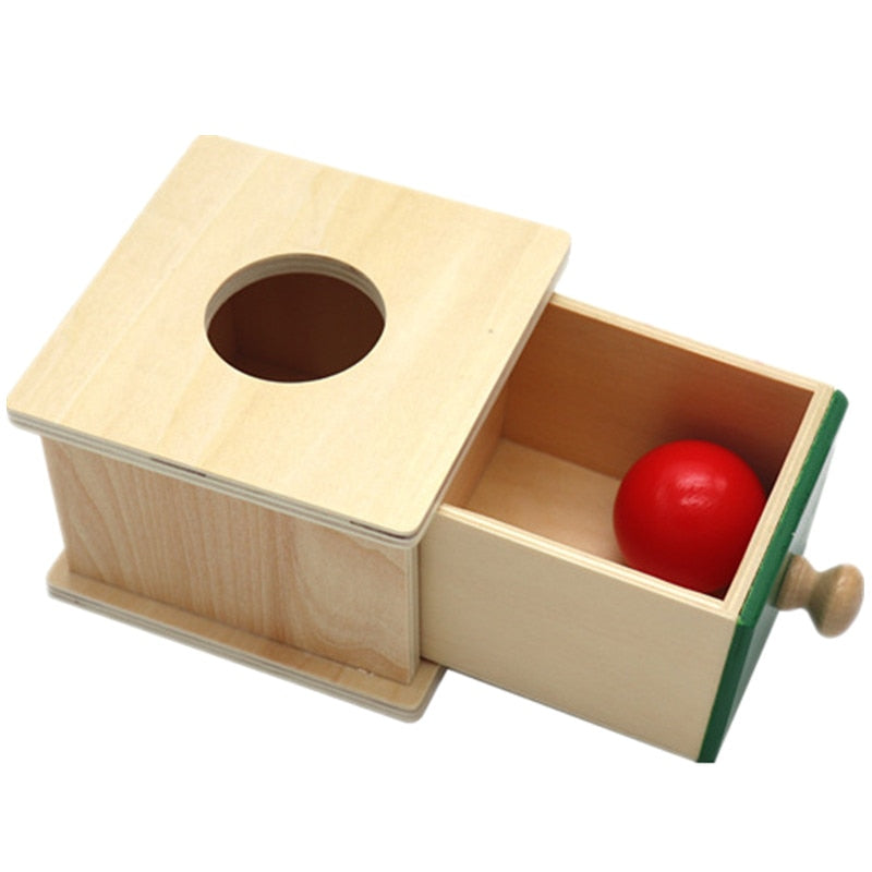 Montessori Kinder Spielzeug Baby Hölzerne Münzbox Ball Box Lernen Pädagogisches Vorschultraining Baby Early Learning Toy