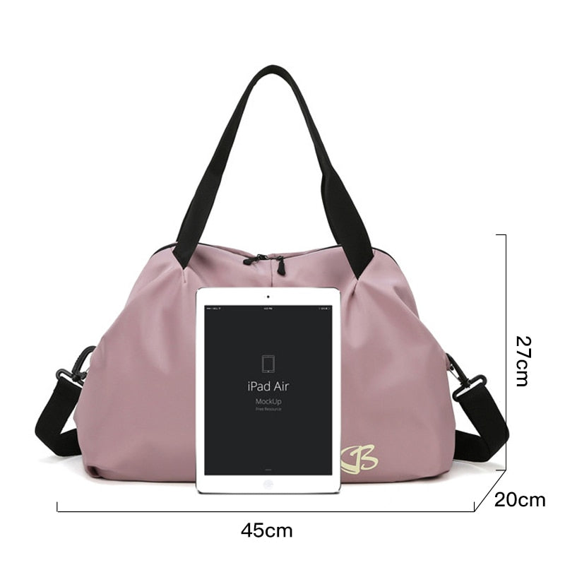 Bolsa De gimnasio para mujer, bolso deportivo para Fitness, bolsas De entrenamiento para viaje femenino, esterilla De Yoga seca y húmeda, Mochila deportiva X51B