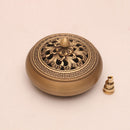 Quemador de incienso de tres patas de artesano de cobre, placa de estufa Zen Xuande, quemador de sándalo, quemador de incienso puro