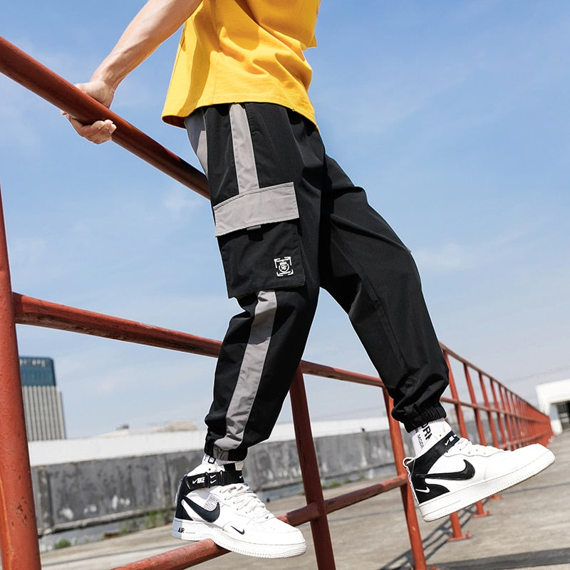 Streetwear Mens Hip Hop Jogging Pants Casual Men Trousers Big Size Loose Sweatpants Male 2023 New Multi Pocket Harem Pants 5XL