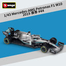 Bburago 1:43 2021 F1 Mercedes-AMG W12 44 # Lewis Hamilton 77 # Valtteri Bottas Fórmula uno Simulación aleación súper juguete modelo de coche