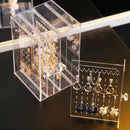 Transparent Jewelry Storage Box Earring Display Stand Storage Box Organizer Drawer Storage Rack Necklace Jewelry Display Cabinet