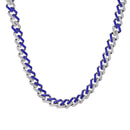 Hip Hop Iced Out Miami Zircon 15MM Bling Cuban Full Pave Rhinestone Men&