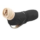 Ropa cálida de invierno para perros, chaqueta impermeable gruesa para perros, abrigo para perros rojo y negro con orificio para correa para perros medianos y grandes, galgo