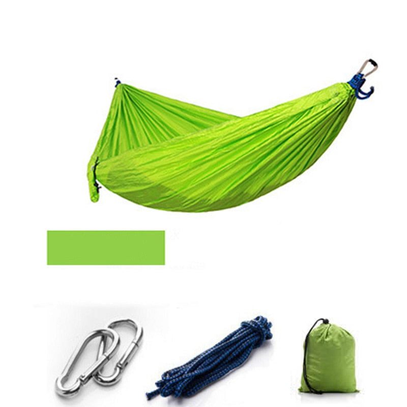 Hamaca de Camping/jardín con mosquitera muebles de exterior 1-2 personas cama colgante portátil fuerza tela de paracaídas columpio para dormir