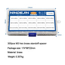 300 unids/set M3 macho hembra Hex latón separador espaciador surtido Kit hexágono oro pcb separador Pilar placa base separador