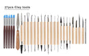 DIY Art Clay Sculpting Kit Sculpt Smoothing Wax Carving Pottery Ceramic Tools Polymer Shapers Modeling Carved Tool With bag