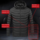 4 Areas Winter Outdoor Charging Heating Jackets Temperaturing Heated Jackets USB Men&#39;s Women&#39;s Warm Sports Thermal Heatable Vest