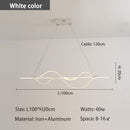 NEO Gleam Length 1000mm Dimmable RC Modern Led Pendant Lights For Dining Room Kitchen Room Bar Hanging Pendant Lamp Fixtures