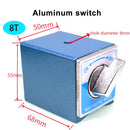 Interruptor Base de mesa magnética 6T 8T 10T 12T V Tipo de potencia Base magnética Indicador de dial Soporte Base Imán Asiento Mesa Corte de cable