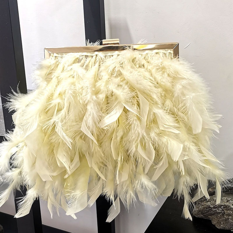 Luxy Moon Feather Handbag Women&