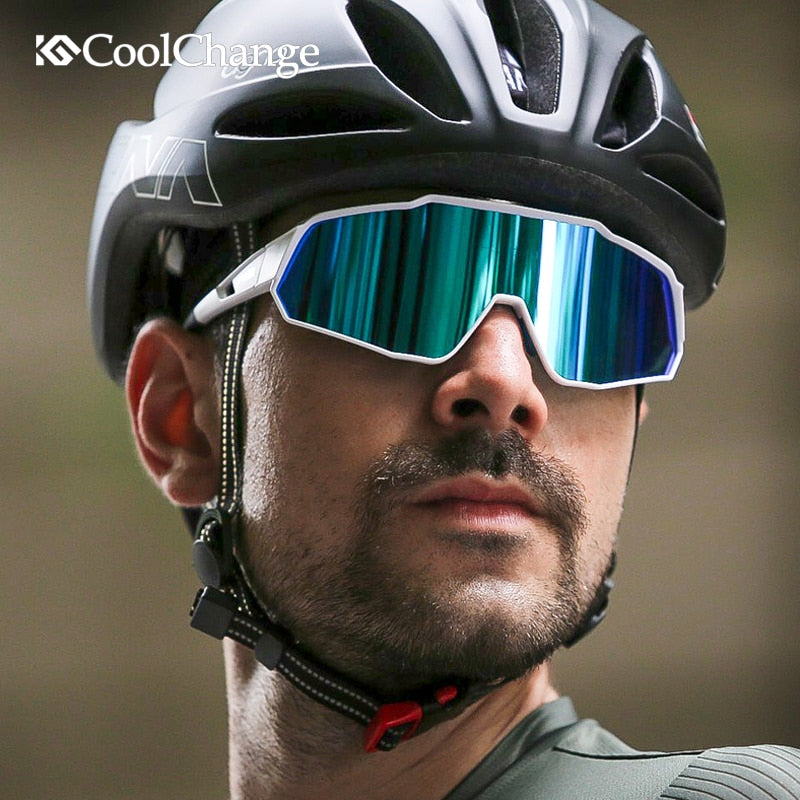 CoolChange, gafas polarizadas para ciclismo, gafas para correr, montar, UV400, gafas de sol para bicicleta, deportes al aire libre, MTB, gafas para bicicleta, gafas para hombres y mujeres