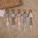 Pacifier Chain Strap Teether Nipple Holder Soother Belt Cotton Linen Baby Pacifier Chain Clip Newborn Toddler Dummy Nursing Care