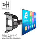 Soporte de TV de 6 brazos para 32-55 "MAX VESA 400x400mm LCD soporte de pared soporte de movimiento completo inclinación retráctil soporte de TV soporte retráctil