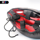 Free Shipping RED/BLACK Closed Type Boxing Head Guard/Sparring Helmet/MMA/Muay Thai Kickboxing Brace/Head Protection PU Material