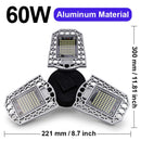 Goodland LED Lamp E27 LED Bulb 60W 80W 100W Garage Light 110V 220V Deform Light For Workshop Warehouse Factory Gym