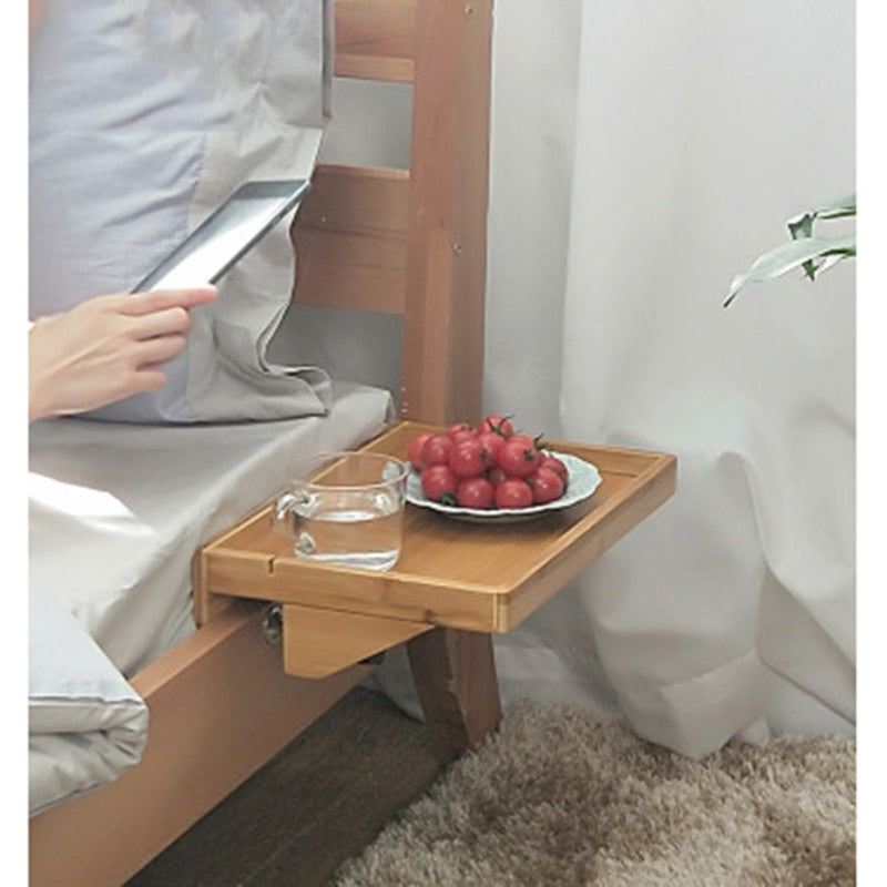 Bedroom Furniture Bedside Table Creative Tray Wooden Table Bedside Table Mobile Rack Creative Dormitory Bedside Table Table