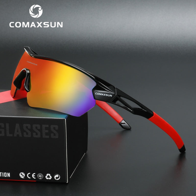 Comaxsun Professional Polarized Cycling Glasses MTB Road Bike Goggles Outdoor Sports Bicycle Sunglasses UV 400 With 5 Lens TR90