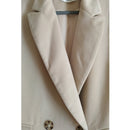 Abrigo de invierno de lana para mujer, novedad de 2022, chaqueta elegante Vintage de Cachemira con doble botonadura, prendas de vestir exteriores de moda, abrigo blanco x-largo para mujer