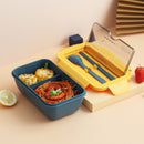 1100ml Eco-friendly Material Lunch Box BPA Free Bento Box Microwave Food Container with Cutlery