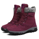 Super Warm Winter Snow Boots Men Mid-Calf Outdoor Women Winter Patent Boots Waterproof Keep Warm High Boots Women Botas Hombre