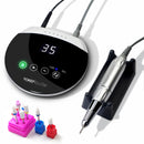 Taladro de uñas de 35000RPM para manicura, lima de uñas con pantalla táctil, taladro eléctrico de acrílico para uñas, cortador de fresado, herramientas para decoración de uñas