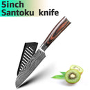 Kitchen Knife 1-9pcs Chef Knives 7CR17 440C High Carbon Stainless Steel Damascus Drawing Gyuto Cleaver Set Slicer Santoku Knife