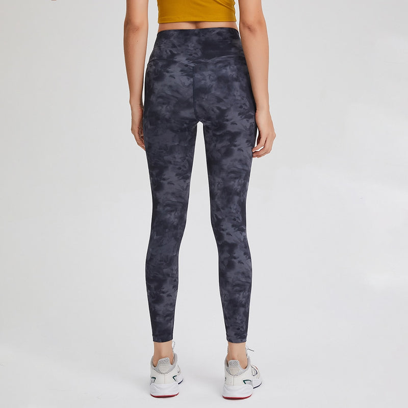 SHINBENE CLASSIC 3.0-TIE DYE Naked Feel Fitness Workout Legging Mujeres No Camel Toe Yoga Pantalones Sport Gym Legging 2-12