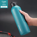 New Stainless Steel Water Bottle With Straw Direct Drinking 2 Lids Vacuum Flasks Insulated Travel Portable Thermal Climb Thermos