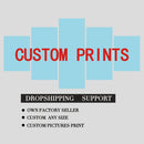 Artsailing 5 Piece Custom Photo Canvas Print Customized Picture Home Decor Wall Art Poster For Living Room Dropshipping Gift